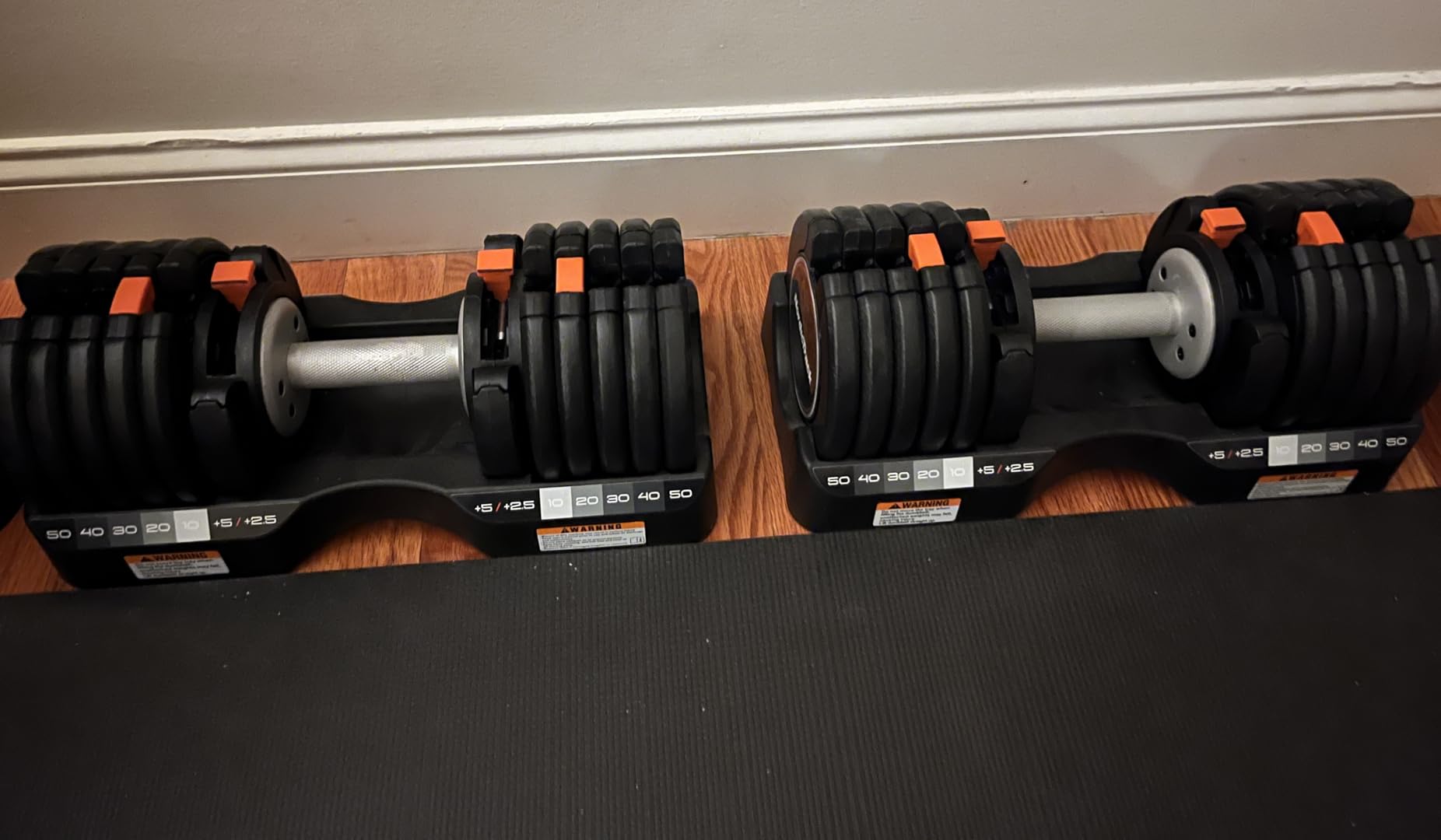 NordicTrack 55 lb Select-a-Weight Dumbbell Pair, Includes 1 Month iFIT Train Membership customer photo 2