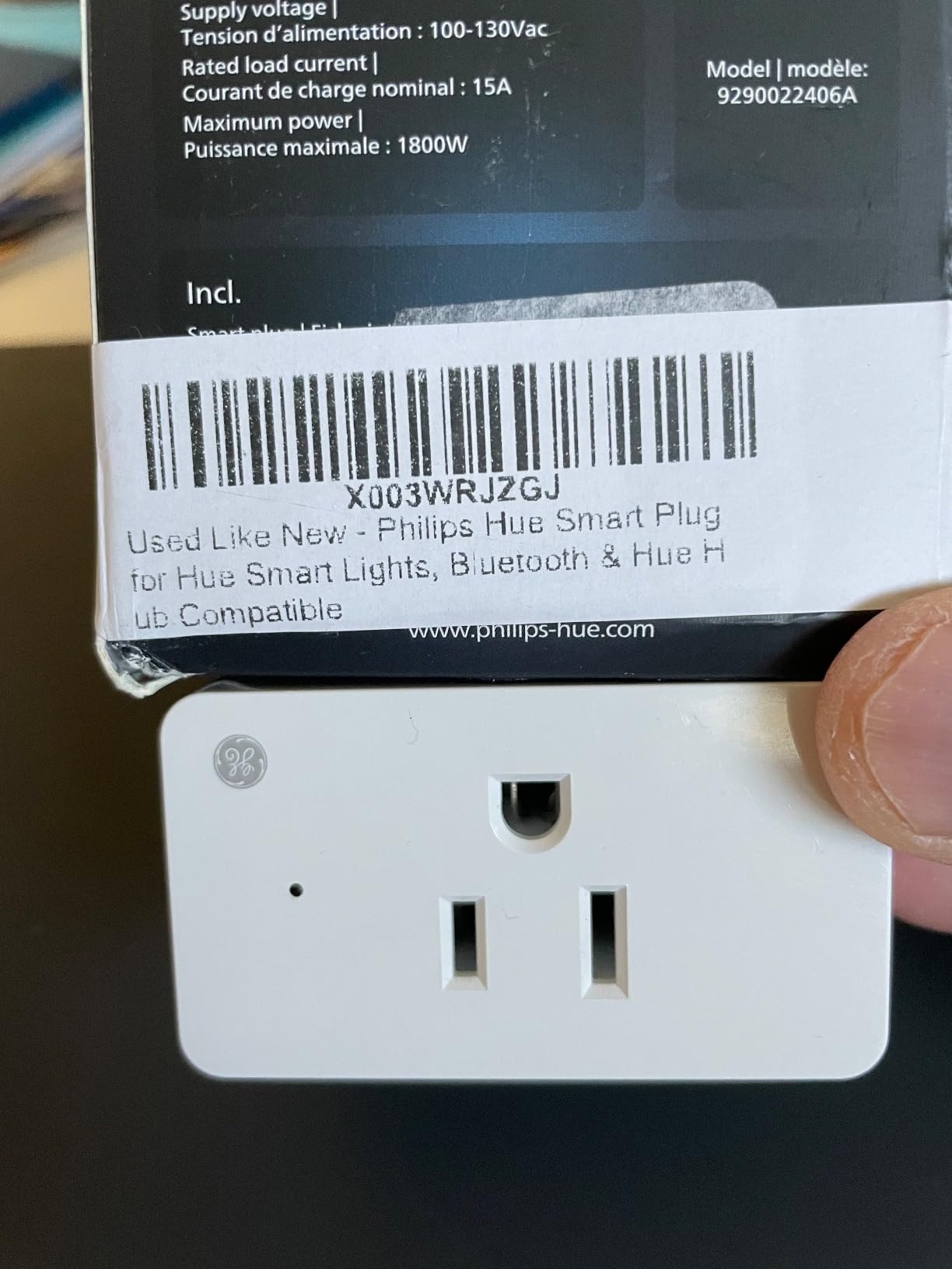 Philips Hue Smart Plug, White - 2 Pack - Turns Any Light Into a Smart Light - Control with Hue App - Compatible with Alexa, Google Assistant, and Apple HomeKit customer photo 1