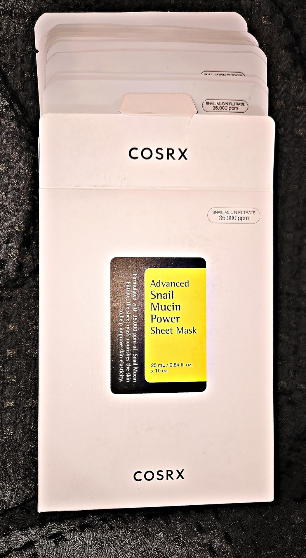 COSRX Snail Mucin Sheet Mask 10 EA with Snail Mucin Serum customer photo 2