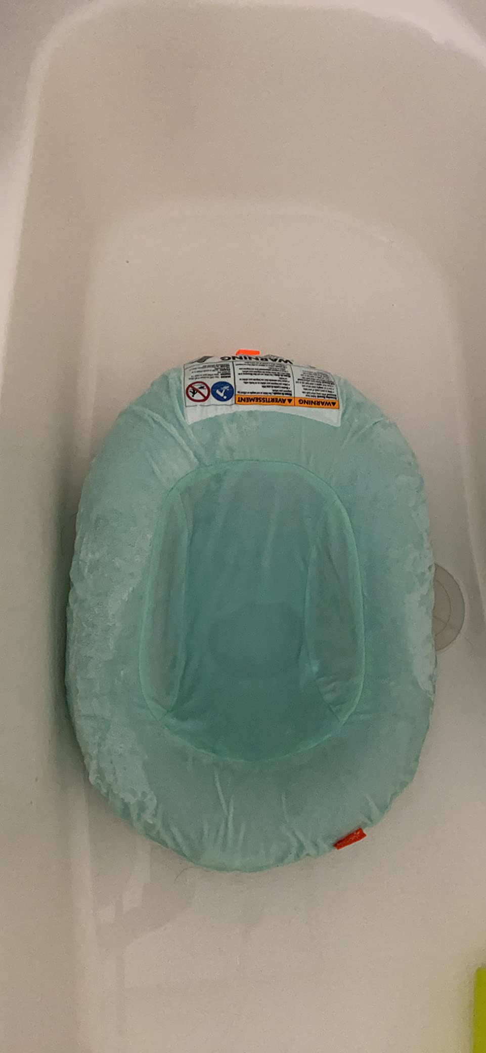 Boon Puff Inflatable Baby Bather - Infant Bathtub Includes Microfleece Cover and Contoured Sides – Inflatable Baby Bathtub for Newborns and Infants customer photo 1