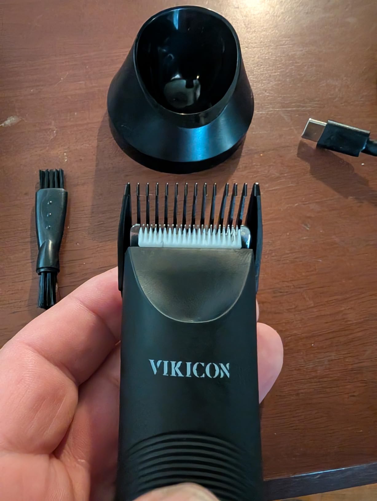 VIKICON Manscape Trimmer for Men, No Nicks Electric Body/Ball/Pubic Shaver customer photo 2