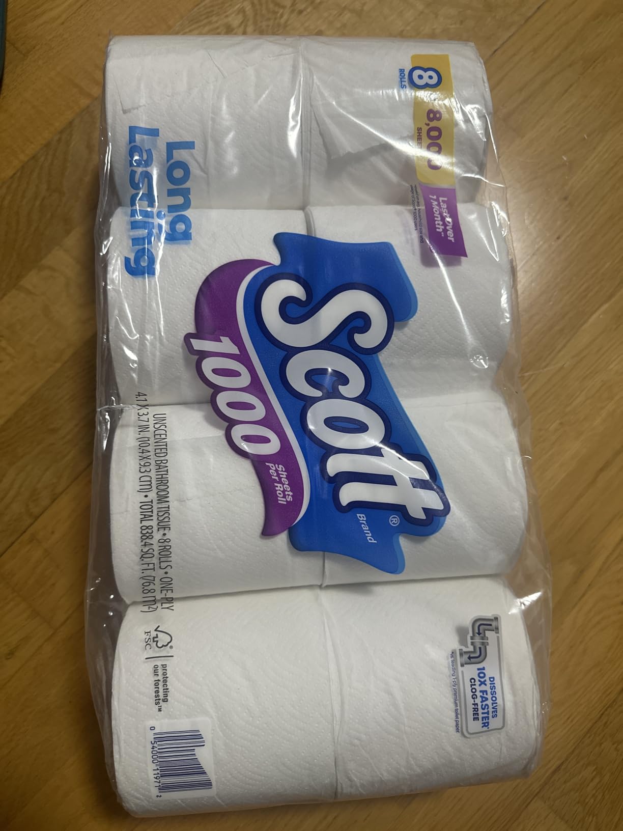 Scott 1000 Trusted Clean Toilet Paper, 32 Rolls, 1000 Sheets per Roll customer photo 2
