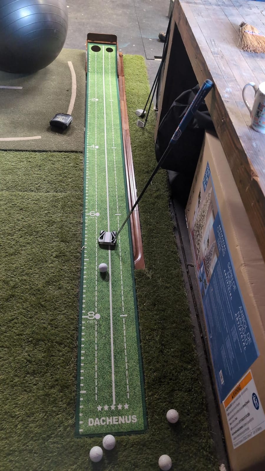 Dachenus Putting Green Indoor Mat Outdoor Golf Putting Mat- Ideal for Home, Office, and Outdoor Use customer photo 1