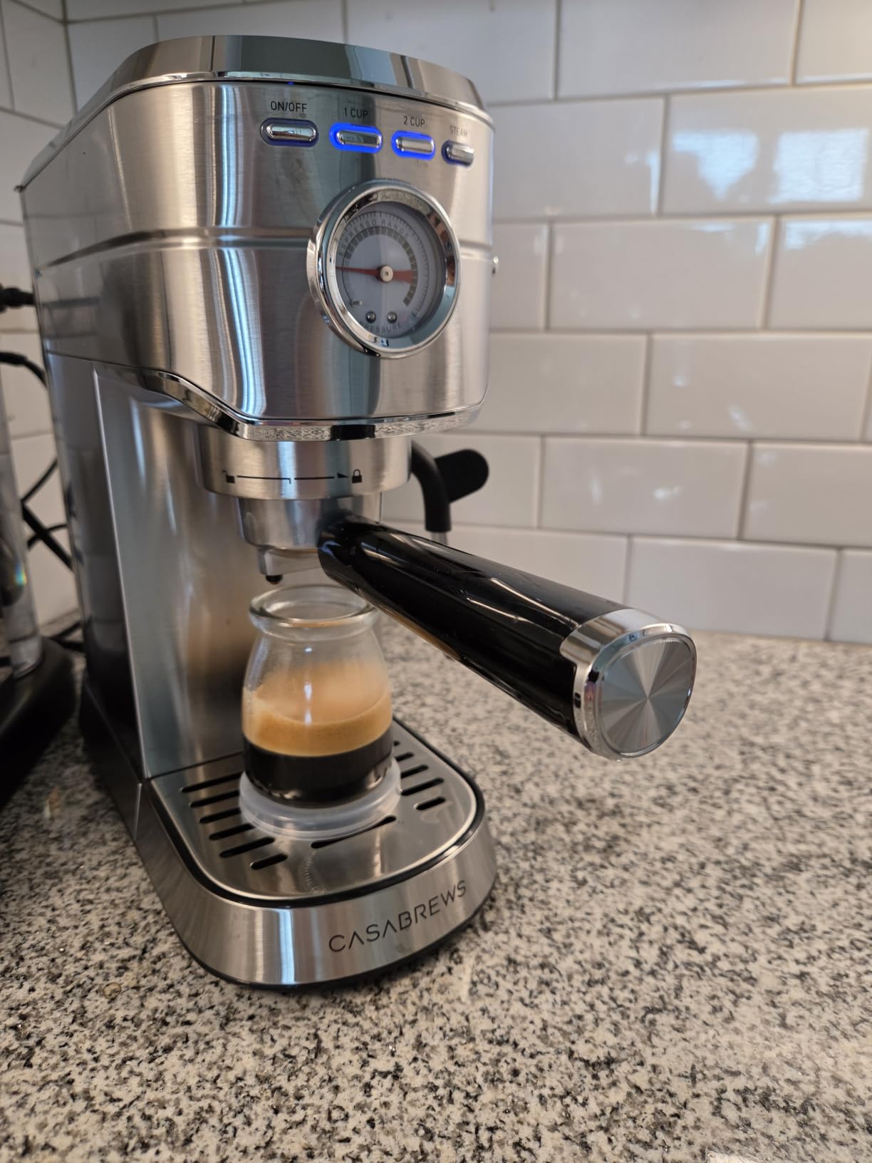 CASABREWS CM5418 Compact Espresso Machine with Milk Frothing Steam Wand customer photo 2