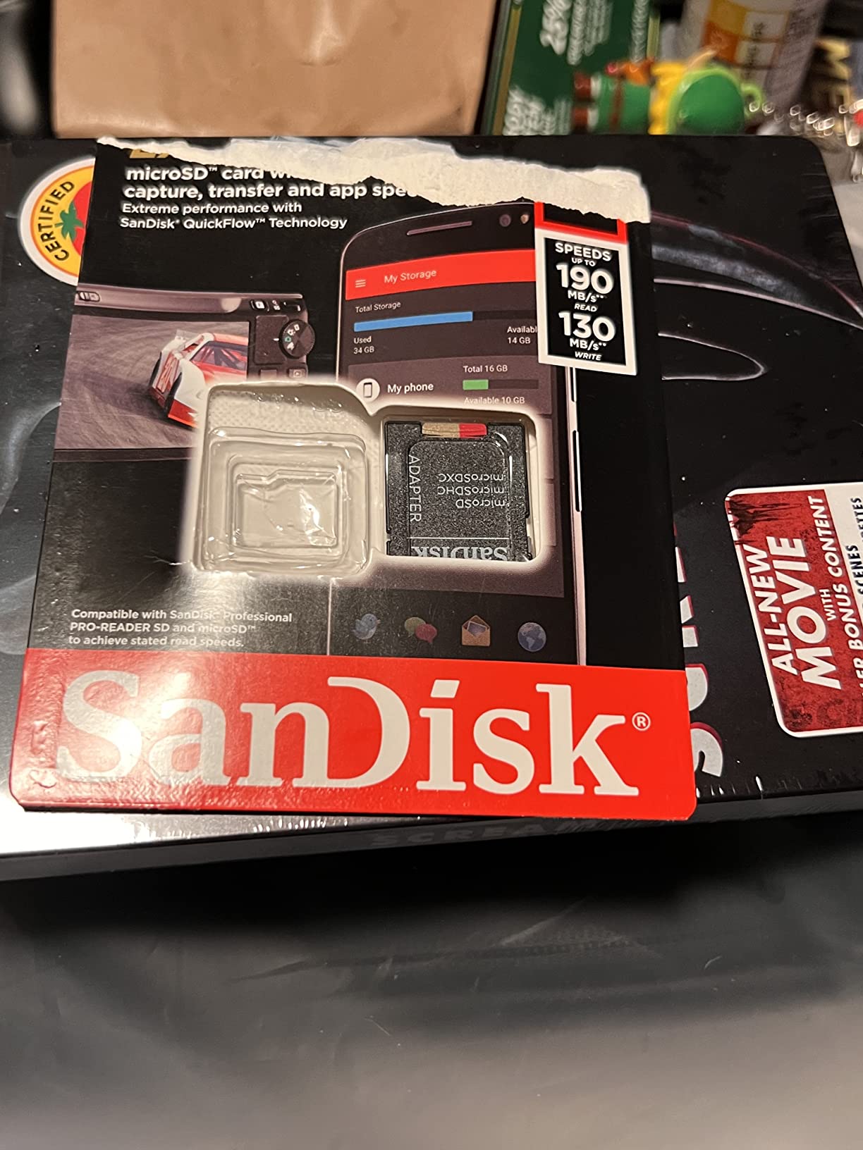SANDISK 64GB Extreme microSD Card + Adapter, Up to 170MB/s Read Speeds customer photo 1
