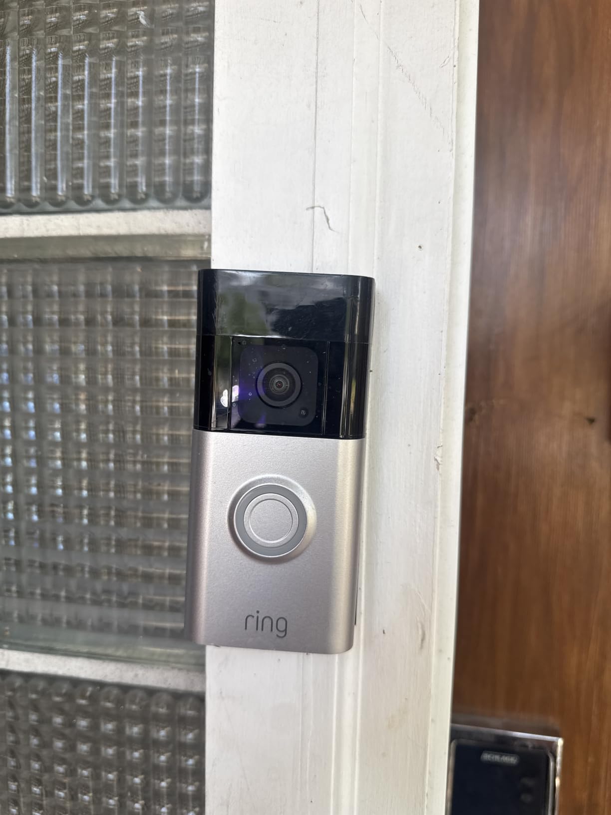 Like-New Ring Battery Doorbell Plus, Home or business security, Head-to-Toe HD+ Video, motion detection & alerts, and Two-Way Talk customer photo 1