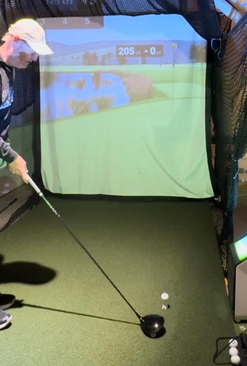 GoSports Golf Simulator Impact Screen - Choose 6.5 ft x 7 ft or 9 ft x 7 ft customer photo 1