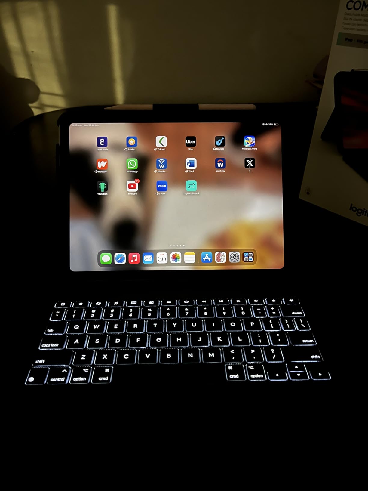 Logitech Combo Touch, Detachable iPad Keyboard Case 10th gen - Oxford Gray customer photo 2