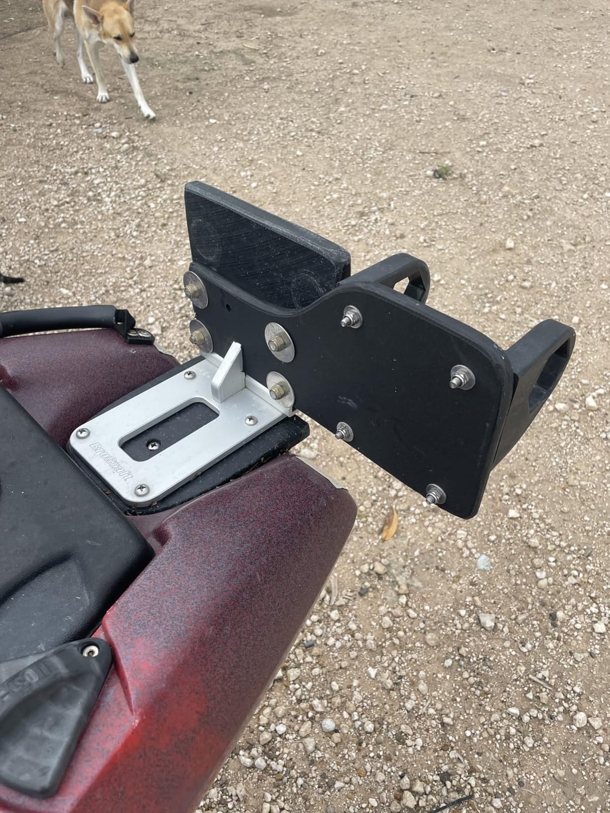 Universal Transom Trolling Motor Mount for Kayaks/Kayak Motor Mount customer photo 2