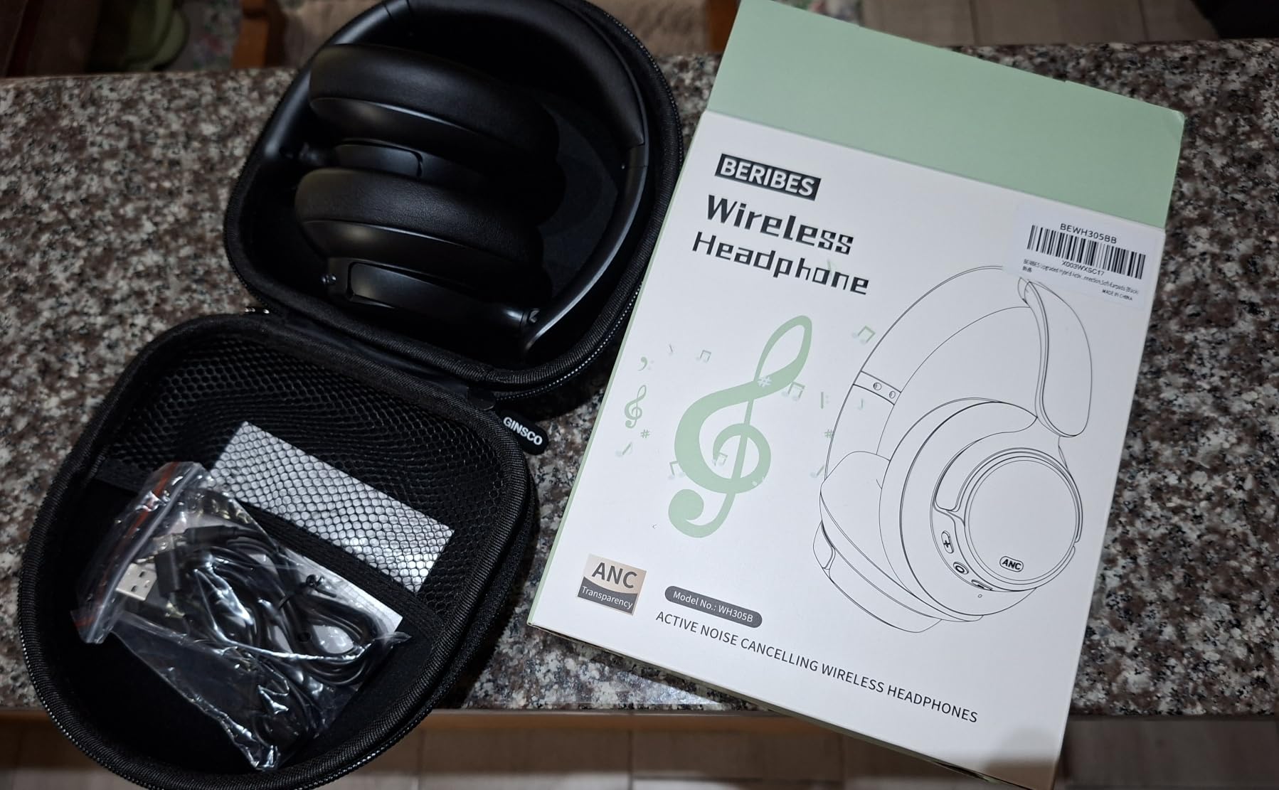 BERIBES Hybrid Active Noise Cancelling Headphones Wireless Over Ear 70Hours customer photo 1