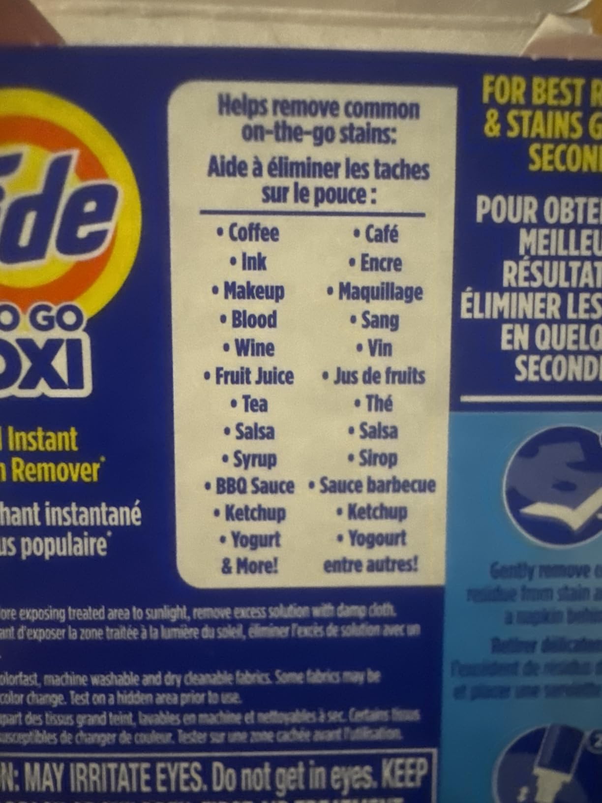 Tide Stain Remover for Clothes, Tide To Go Pen, Instant Stain & Spot Remover for Clothes, Travel & Pocket Size, 5 Count (Pack of 1) (Packaging May Vary) customer photo 1