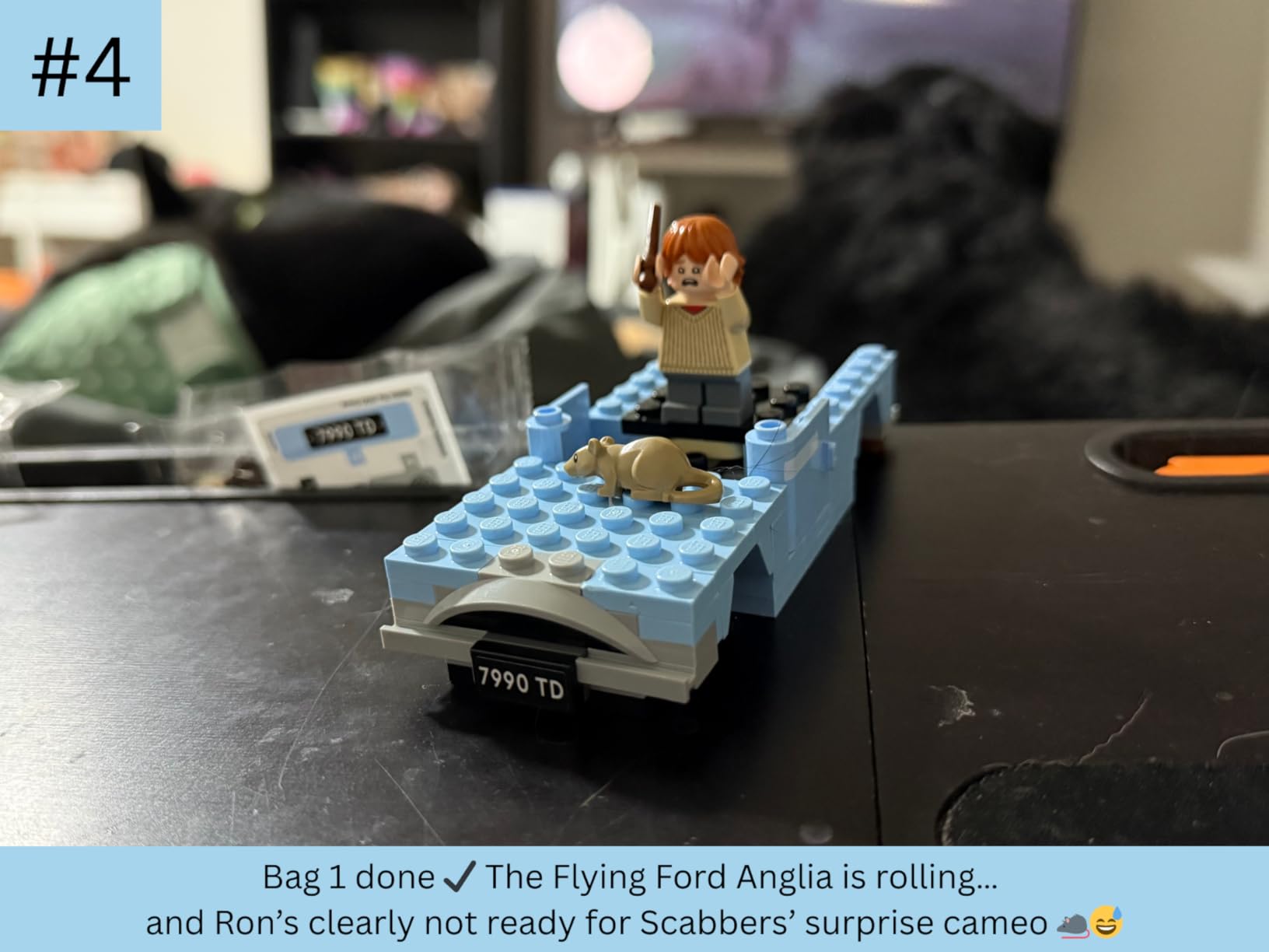 LEGO Harry Potter Flying Ford Anglia, Buildable Car Toy with 2 Minifigures for Role Play, Fantasy Playset for Kids, Harry Potter Car, Gift for Boys, Girls and Any Fan Ages 7 and Up, 76424 customer photo 1
