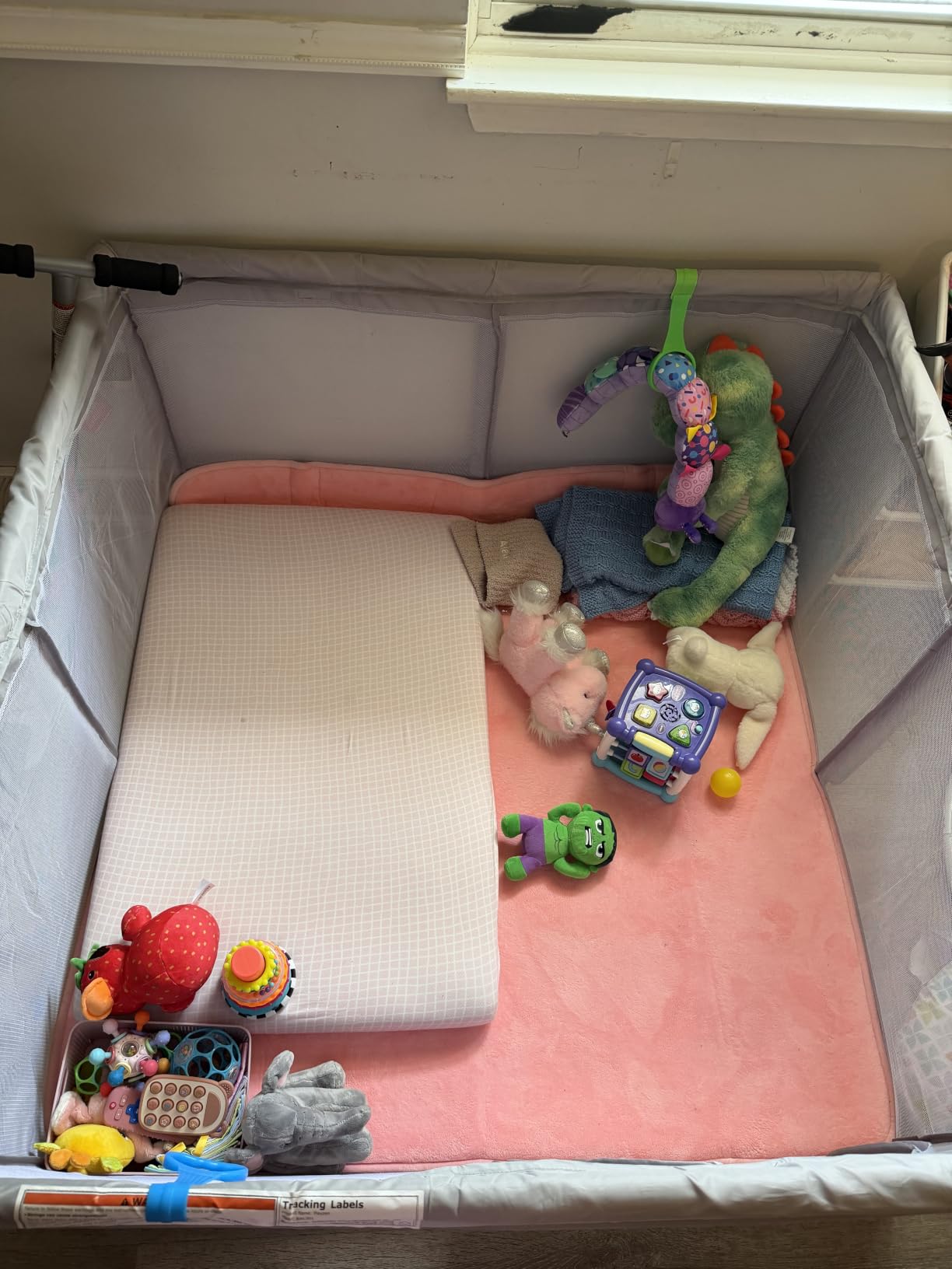 XVISHX Baby Playpen 50 x 50 Inch Play Pen Playards, Playpen for Babies and Toddlers, Baby Playard for Indoor & Outdoor Active Center Game Fence, with Skin-Friendly Fabric and Soft Breathable Mesh Grey customer photo 1