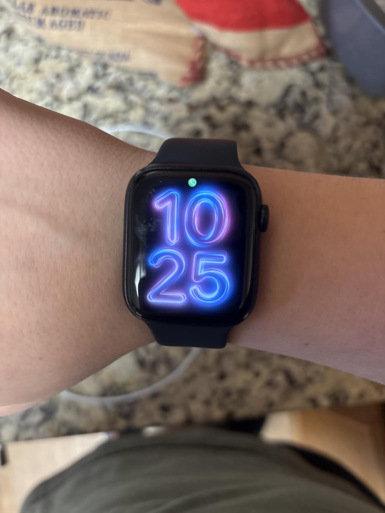 Apple Watch Series 9 (GPS + Cellular 45mm) Midnight Aluminum Case with Midnight Sport Band M/L (Renewed) customer photo 1