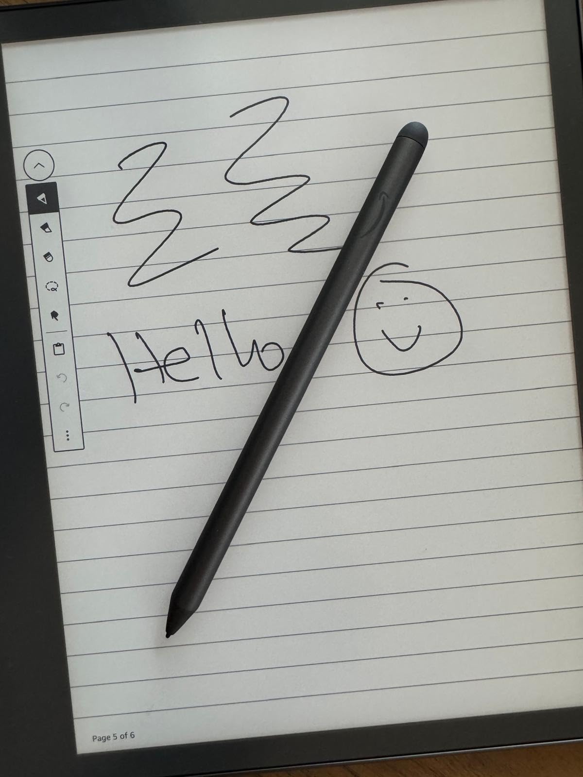 Amazon Kindle Scribe Premium Pen, Sleek Stylus Design with Improved Eraser - Tungsten customer photo 2
