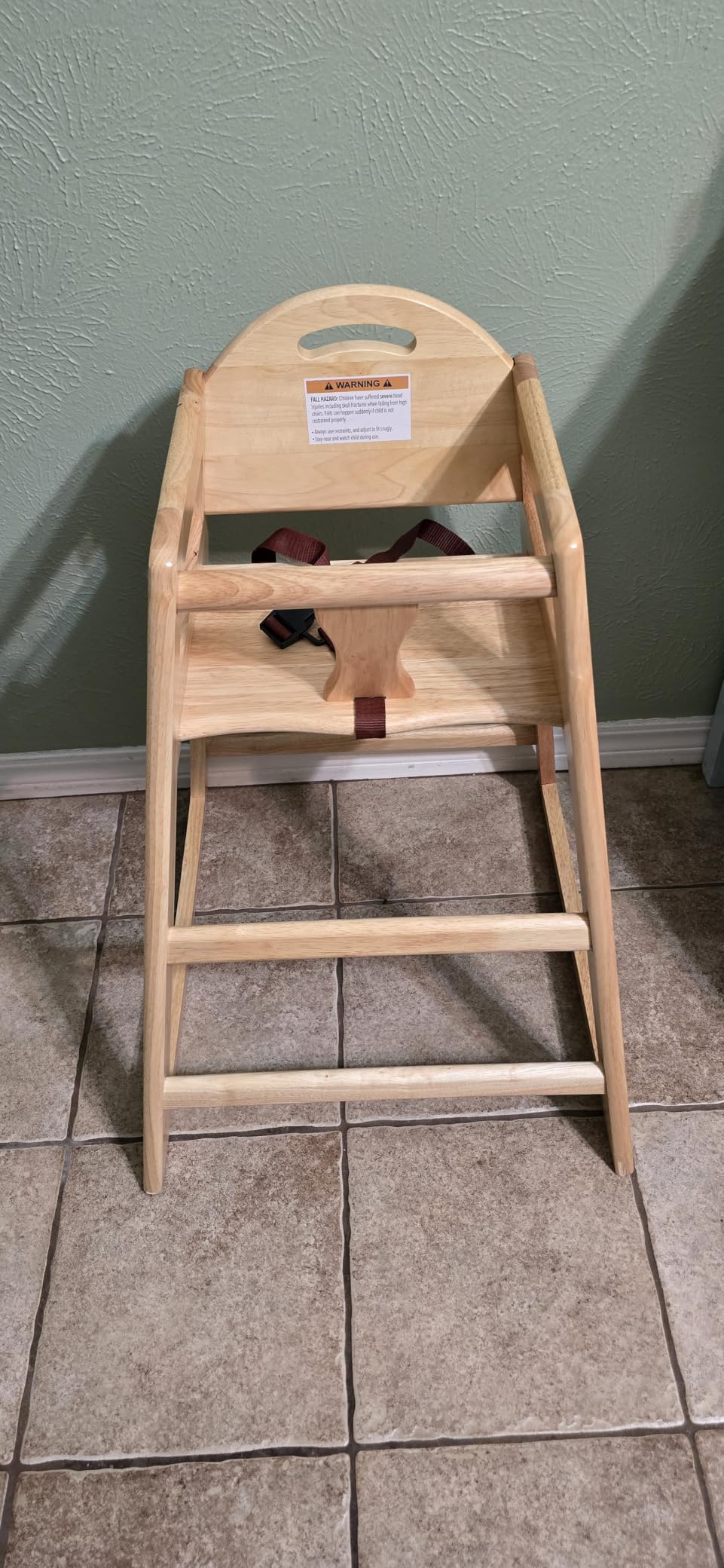 Wooden High Chair for Baby & Toddler – Restaurant-Style Stackable HighChair with Commercial Grade Solid Wood for Dining Table & Kitchen – Compact & Portable Design for Home & Restaurant Use - Black customer photo 2
