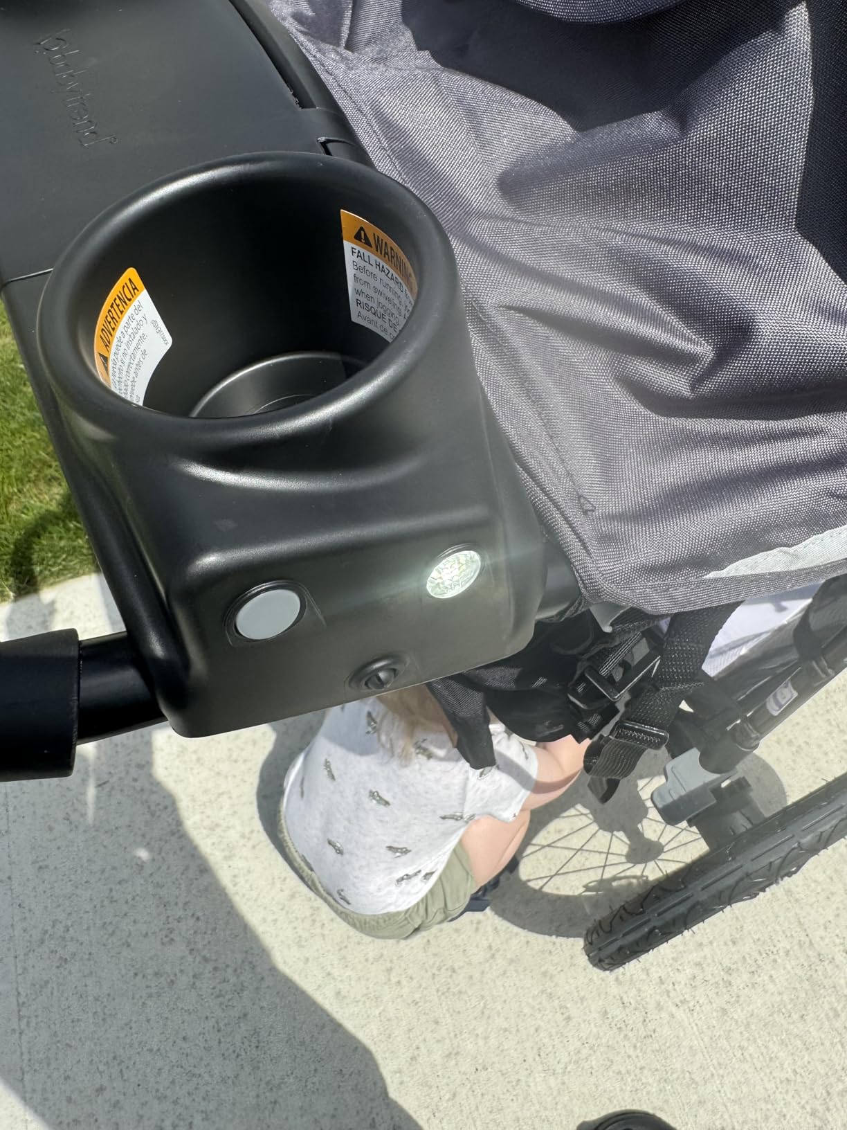 Baby Trend Expedition® Zero Flat Jogger with LED Lights, Dash Grey customer photo 2