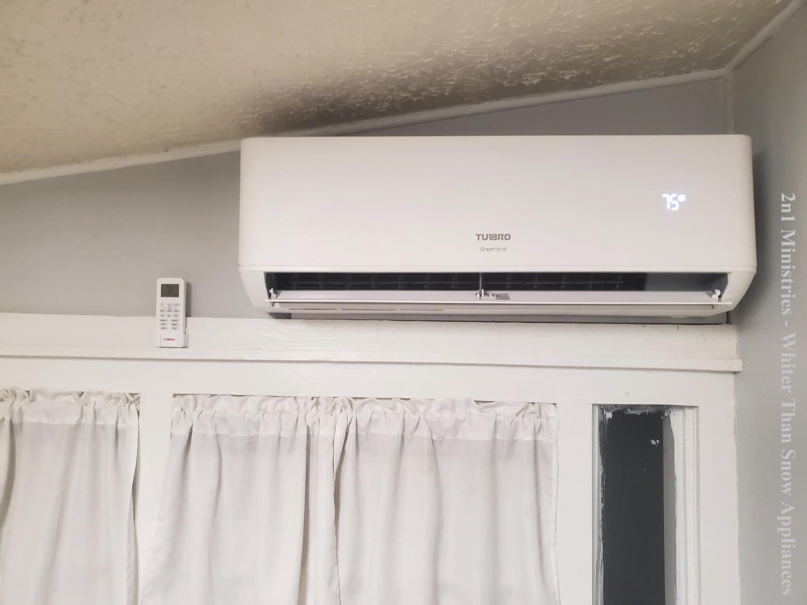 TURBRO 9,000 BTU Ductless Mini Split Inverter AC with Heat Pump, 23.5 SEER2, 230V, WiFi-Enabled, Cools up to 450 Sq.Ft, Energy Star, Greenland Series customer photo 1