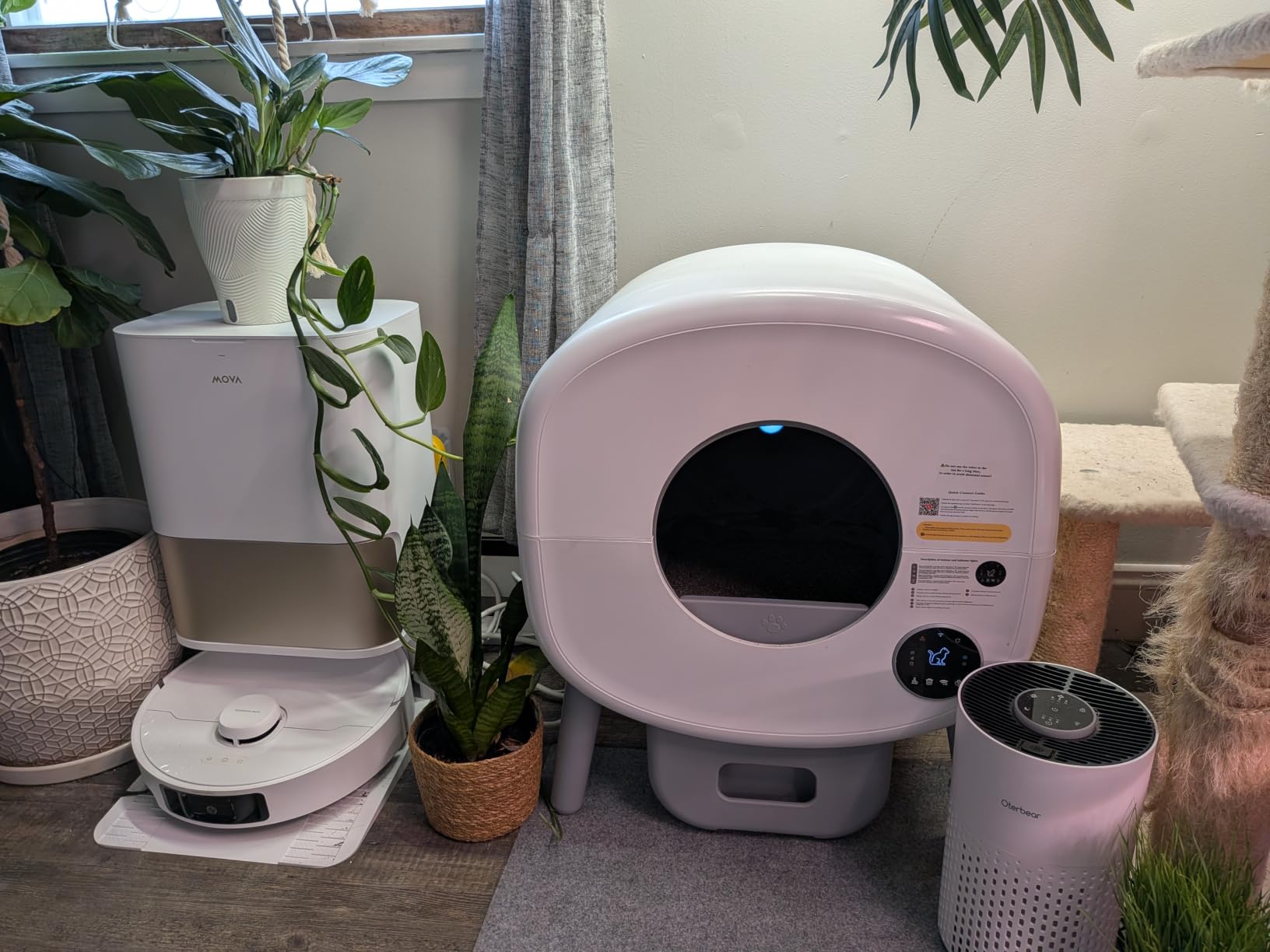 Cumrige Automatic Litter Box,Safety Sensor,App Control,95L Large Capacity customer photo 1