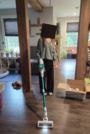 Tikom V500 Cordless Vacuum Cleaner for Home, 40000Pa/450W Stick Vacuum with LED Touch Screen, Charging Wall Dock, Anti-Tangle, Lightweight Handheld Vacuum for Pet Hair, Hard Floor, Carpet customer photo 1