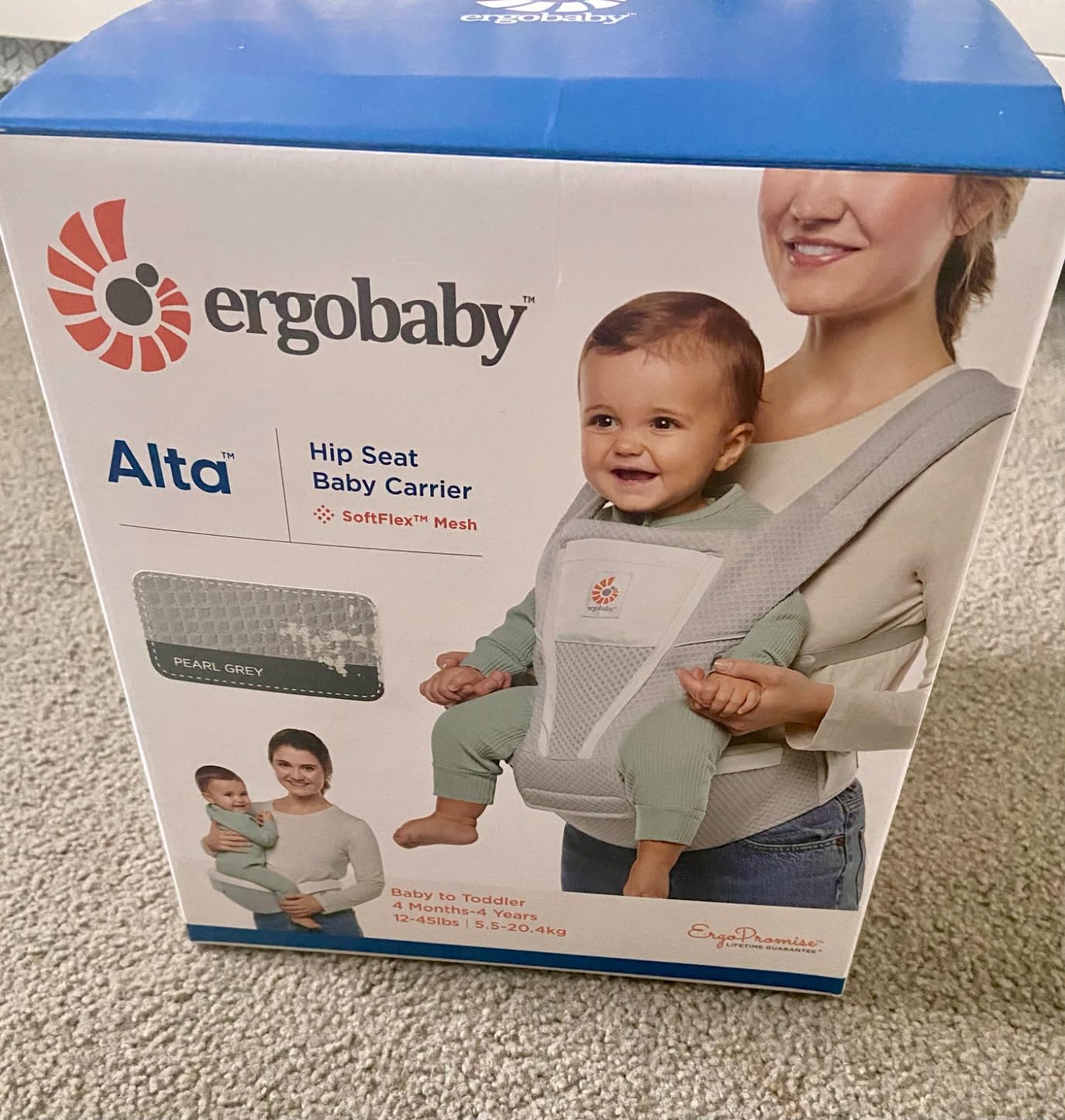 Ergobaby Alta Hip Seat Baby Carrier for Babies and Toddlers 4-48 Months customer photo 2