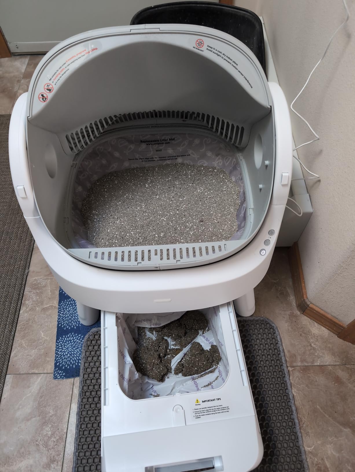 Self Cleaning Cat Litter Box, Automatic Litter Box for Multiple Cats, Integrated Safety Protection with Open-Top Design customer photo 1