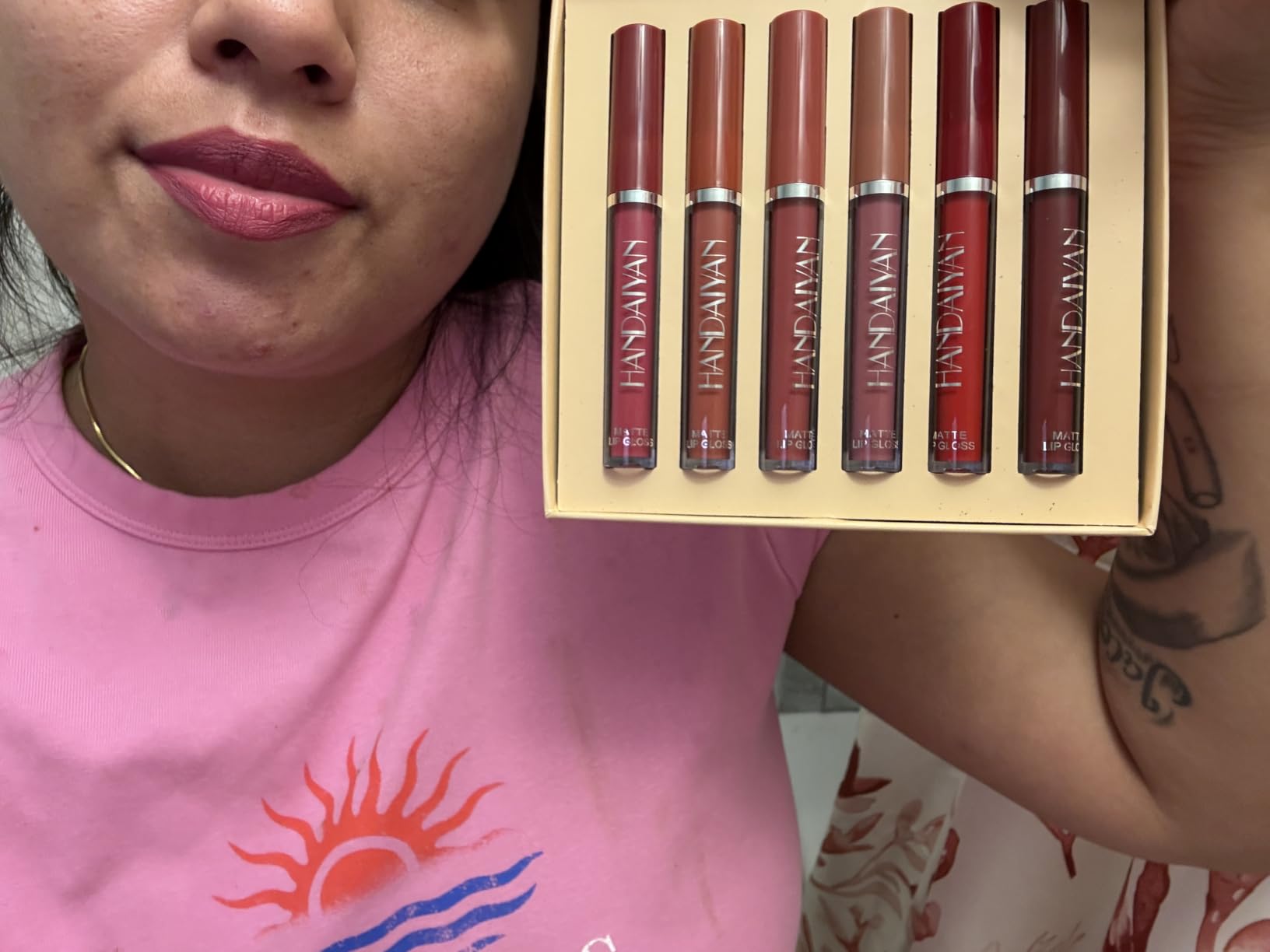 BestLand 3Pcs Matte Liquid Lipstick Set for Women - 24H Transfer-Proof, Moisturizing & Non-Sticky Lip Gloss I Bold Berry, Warm Rose, Muted Pink I Vegan + Cruelty-Free for Daily & Party customer photo 2
