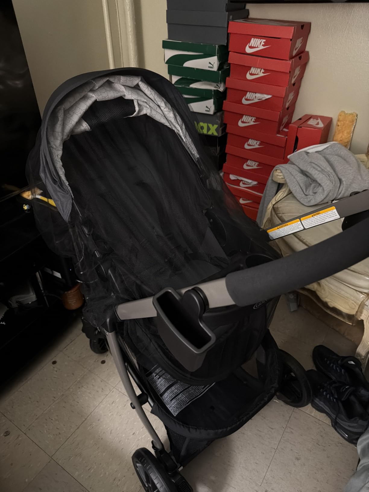 Graco Modes Pramette Travel System, Car Seat and Stroller Combo, Includes SnugRide LX Infant Car Seat and Baby Stroller with True Pram Mode, Reversible Seat, One Hand Fold, Extra Storage, Lilac Mod customer photo 1