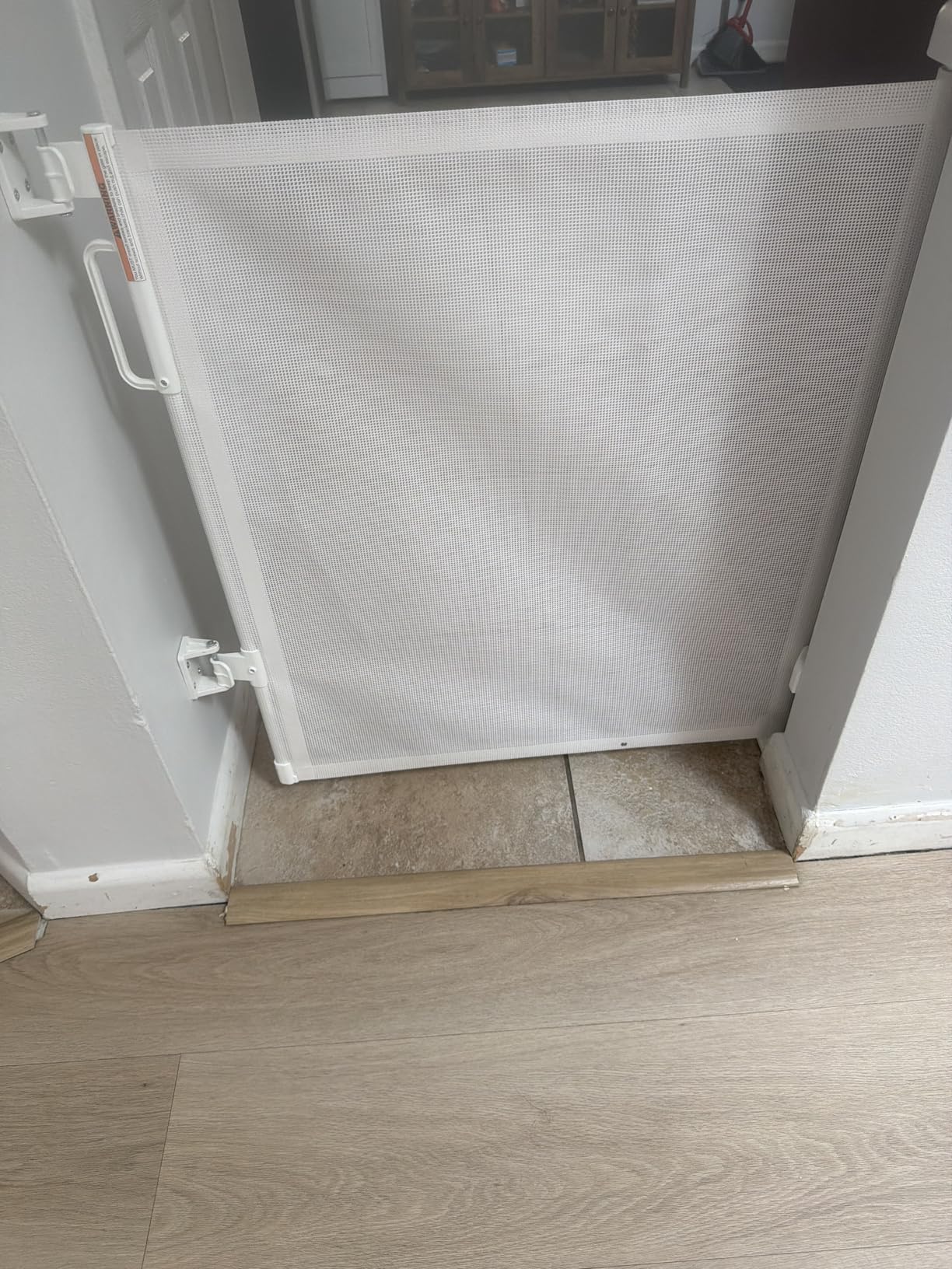 Retractable Baby Gate for Stairs & Doorways, Dog Gate Indoor Outdoor customer photo 2