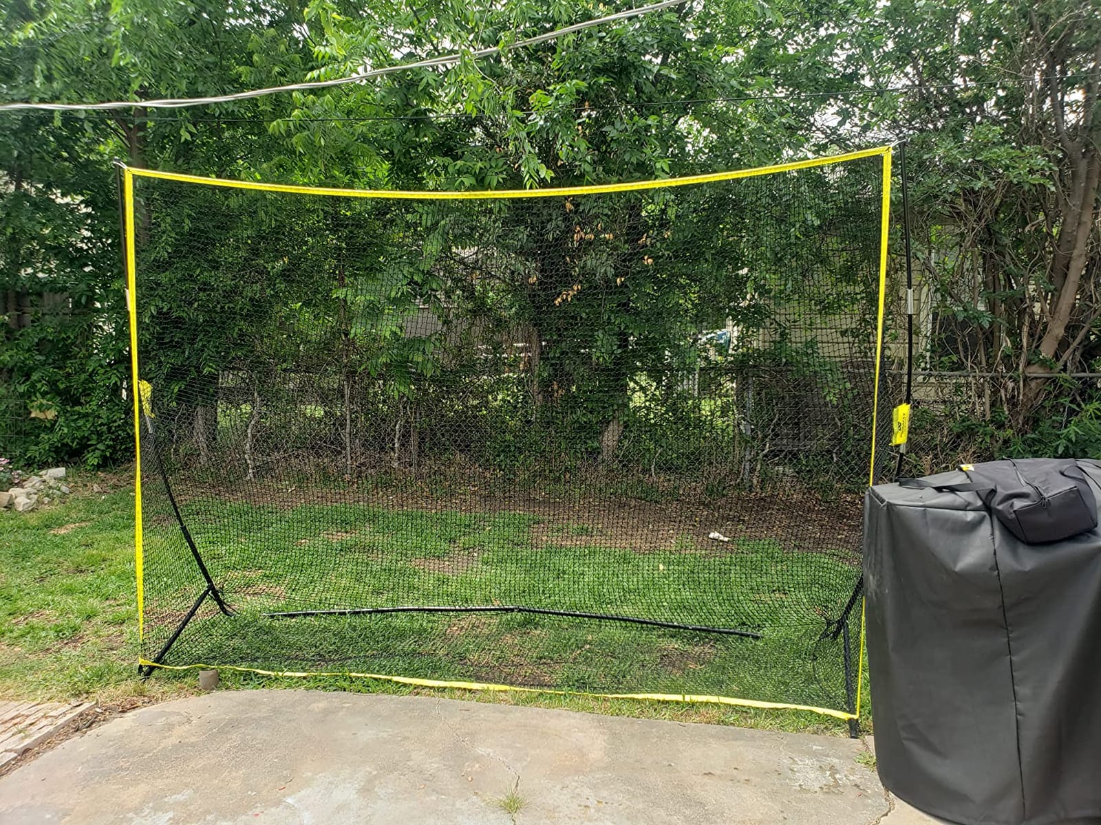 PodiuMax Golf Net, 10x7ft Golf Practice Net with Noise Reduce Silk Target Driving Real Balls, Hitting Nets for Backyard Garage, Improve Chipping Putting Pitching,Gift for Men & Golfers customer photo 2