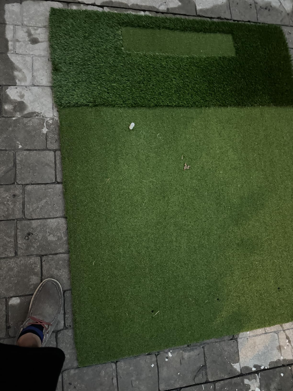 RELILAC Dual Turf Golf Mat with Ball Tray,5x4Ft 26-50mm Thickened Golf Hitting Mats for Indoor/Outdoor Practice,Turf Driving Range Mats for Golf Simulators and Chipping Swing Driving Training customer photo 2