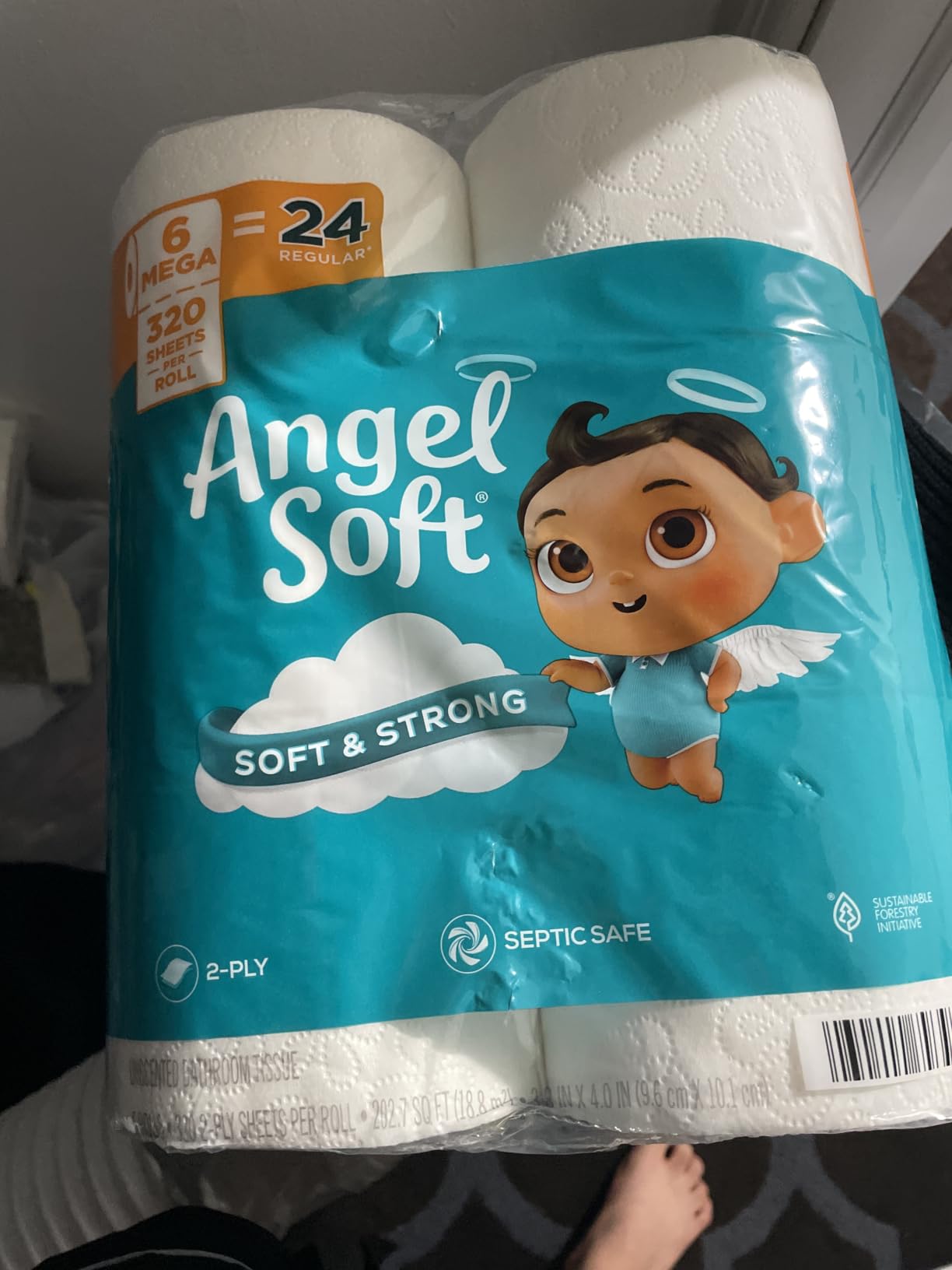 Angel Soft Toilet Paper, 18 Mega Rolls = 72 Regular Rolls, Soft and Strong customer photo 2