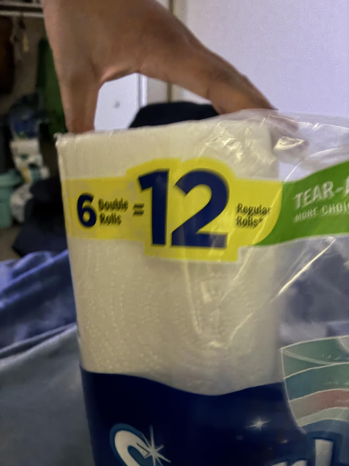 Sparkle Tear-A-Square Paper Towels, 12 Double Rolls - Strong 2-Ply Towels for Kitchen Cleanup and Everyday Messes customer photo 2