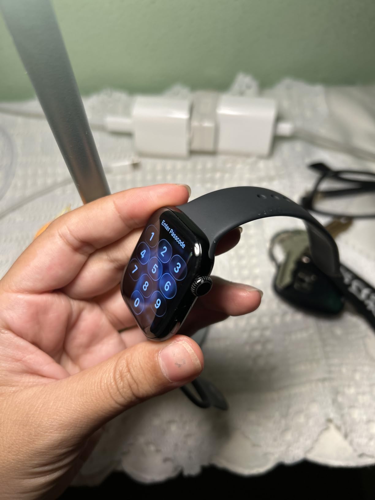 Apple Watch Series 11 [GPS 42mm] Smartwatch with Silver Aluminum Case with Purple Fog Sport Band - S/M. Sleep Score, Fitness Tracker, Health Monitoring, Always-On Display, Water Resistant customer photo 1