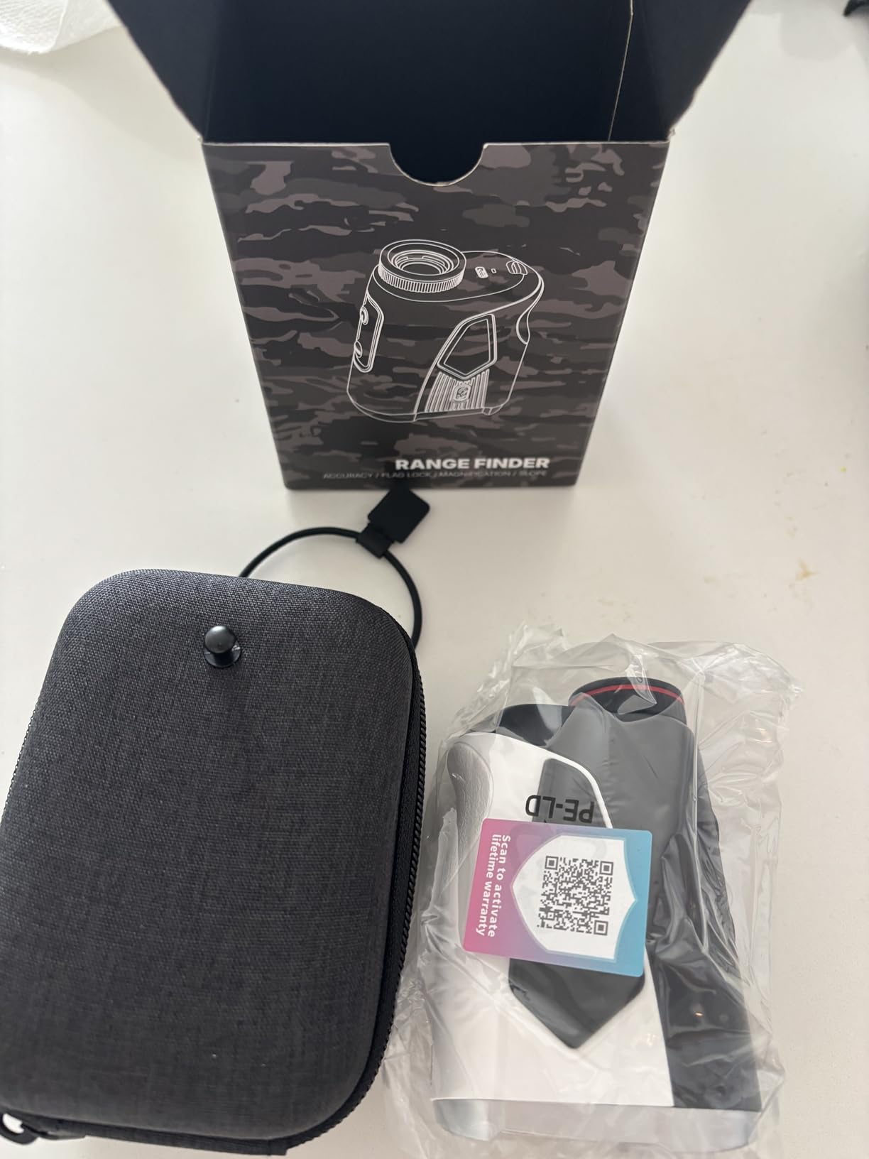 Golf Rangefinder with Slope On/Off 1500 Yards 7X Magnification Golf Gifts customer photo 2