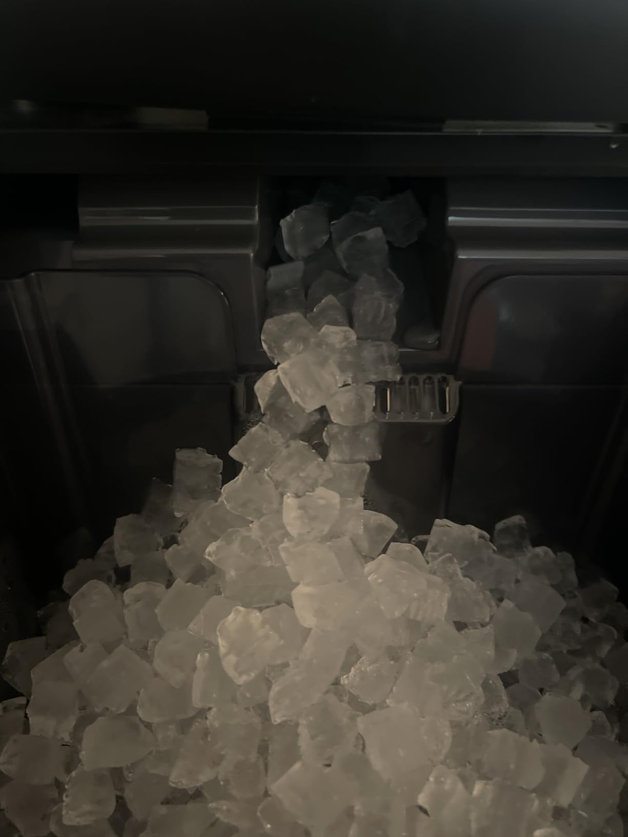 Silonn Nugget Ice Maker Countertop - 44lbs/24h Crushed/Pebble Ice Machine, Front Pull-Out Water Tank & Removable Basket, Stainless Steel Finish for Home Kitchen customer photo 2