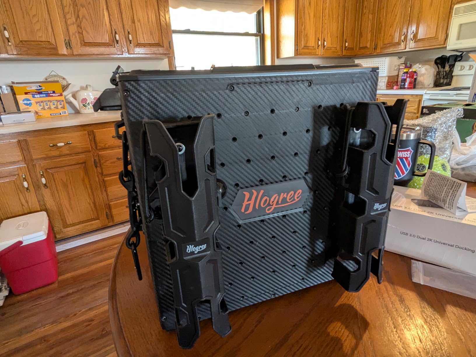 HLOGREE FlexCrate Kayak Fishing Crate with 4 Rod Holders, 13''x13''x13'' customer photo 1