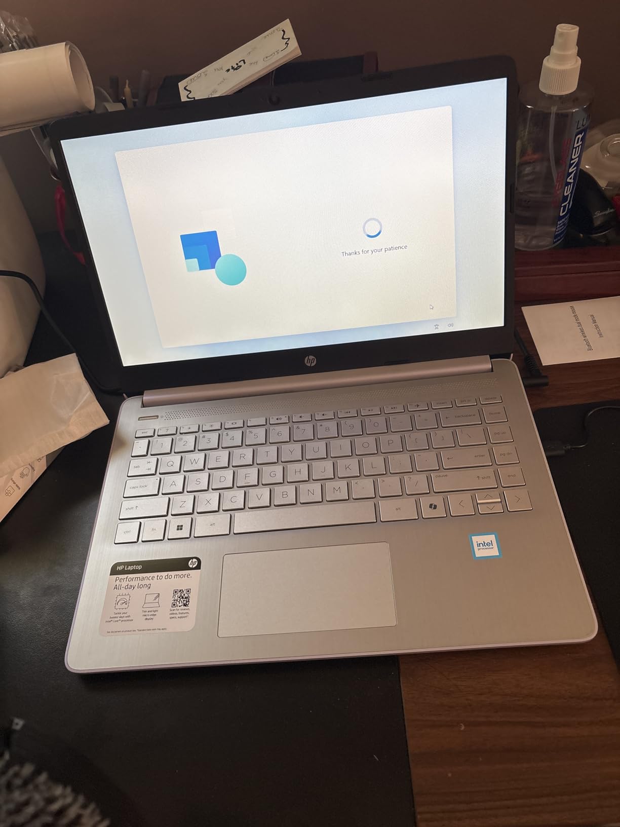 HP 14” Ultra Light Thin Laptop Computer 2026 Premium, MS Office, Copilot AI, 4-Core Intel CPU, 4GB DDR5 RAM, 628GB Storage (128GB UFS+500GB Ext), Long Battery, MarxsolAccessory, Win 11 Pro, Rose Gold customer photo 1