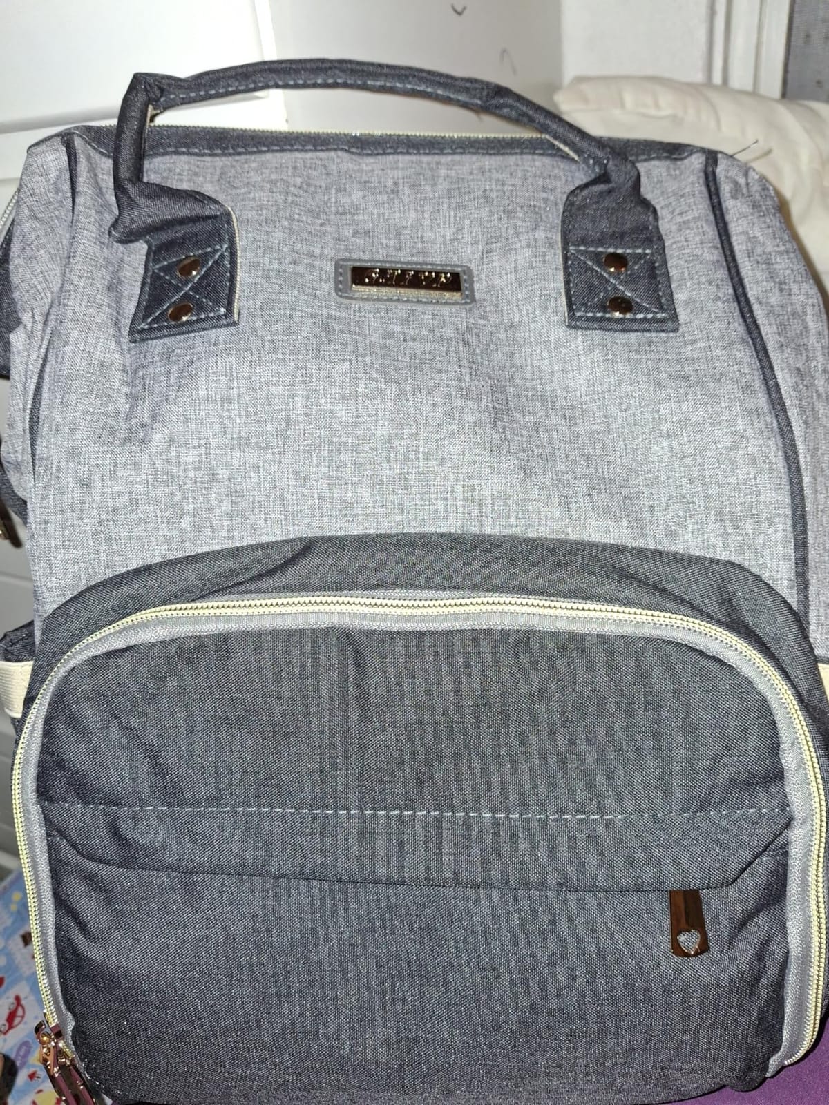 GAIVP Baby Diaper Bag Backpack for Mom, Large Capacity Travel Nappy Bag for Boys & Girls with Stroller Straps,Insulated Pockets (Corduroy Checkered Brown) customer photo 1