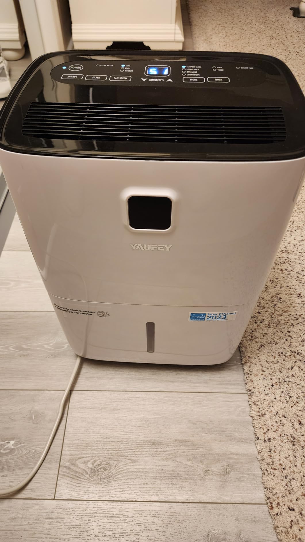 Yaufey 150 Pint Dehumidifier with Pump for Basement 8500 Sq. Ft. customer photo 2