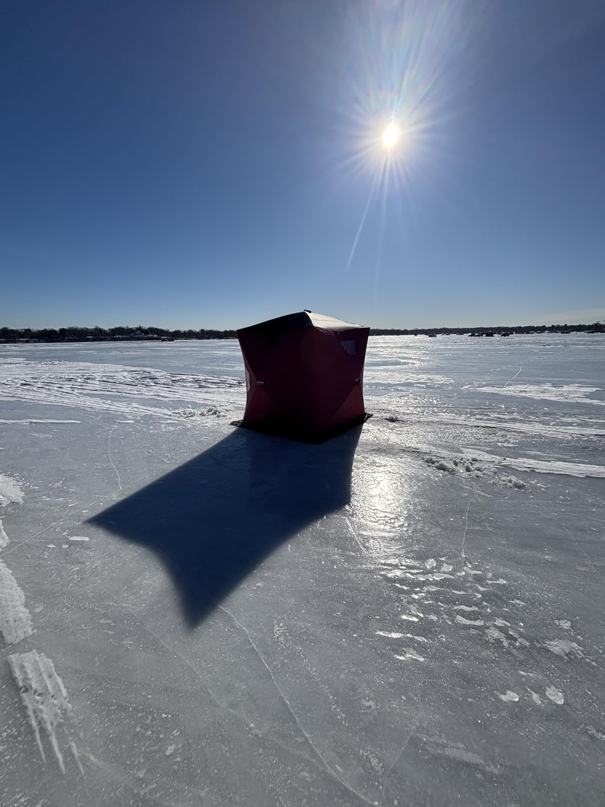 Aoxun Ice Fishing Tent Pop Up Insulated Shelter Portable Shanty customer photo 1