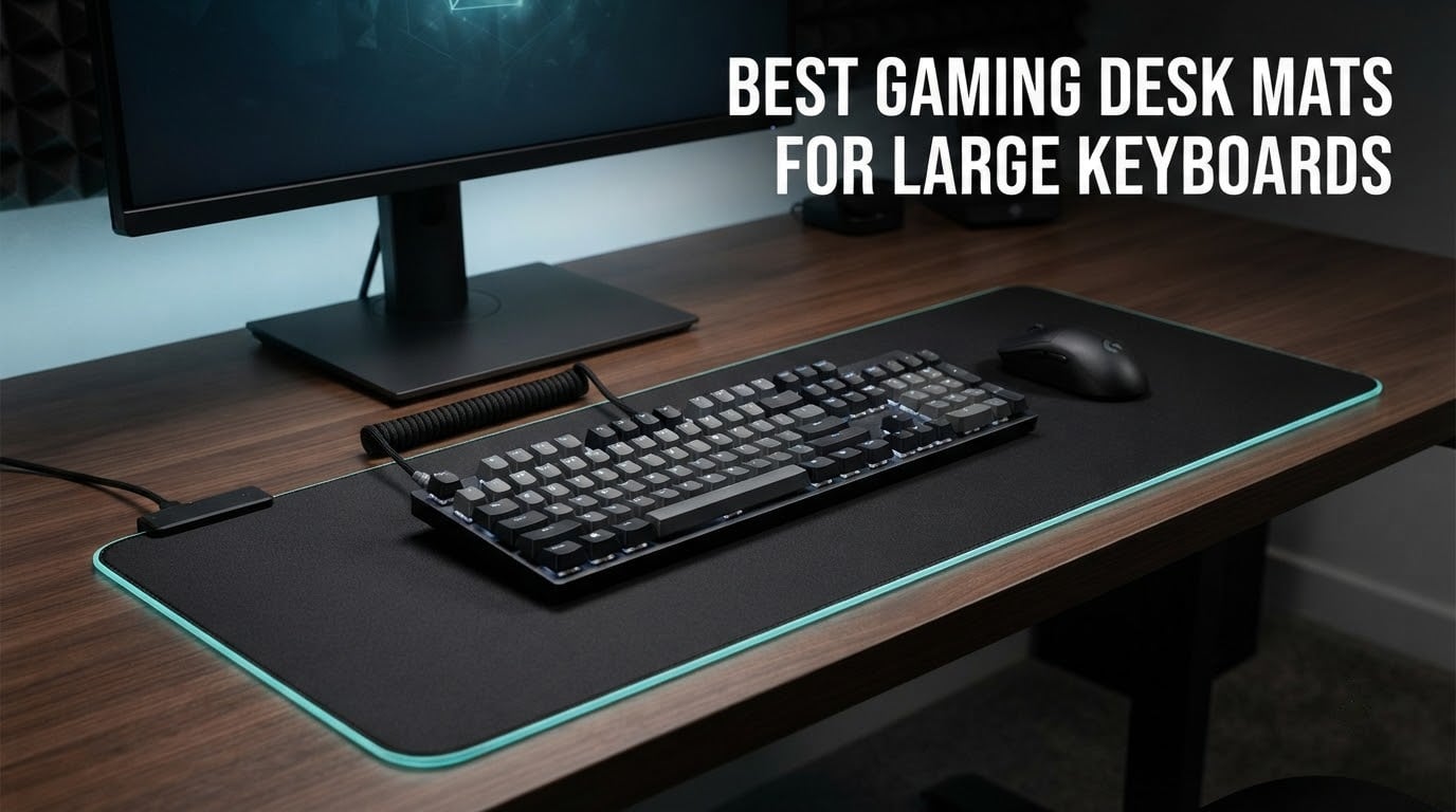 best gaming desk mats for large keyboards
