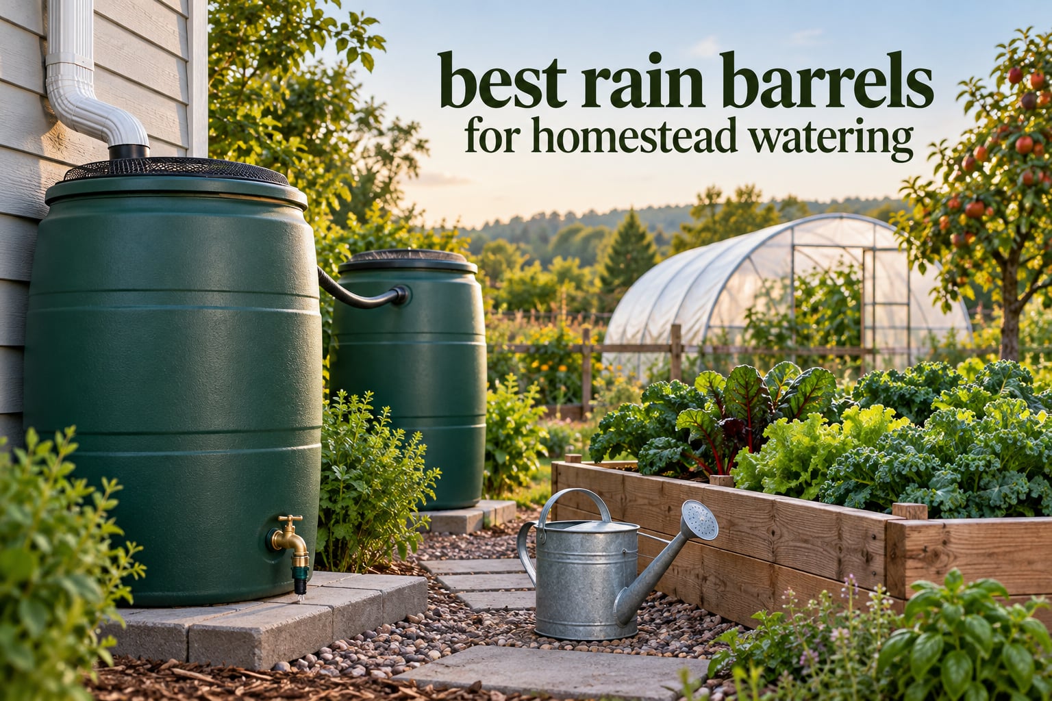 best rain barrels for homestead watering