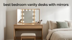 best bedroom vanity desks with mirrors