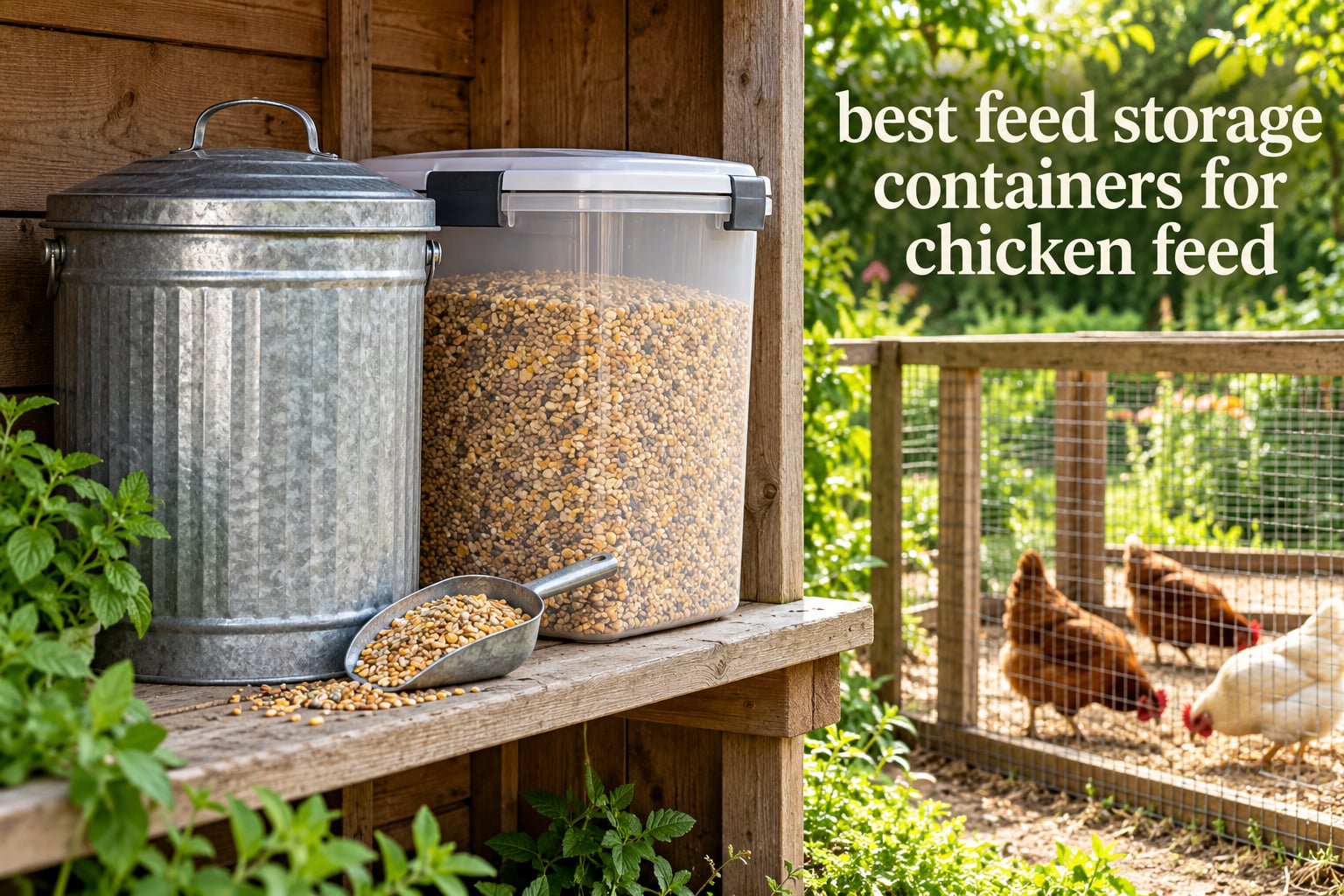 best feed storage containers for chicken feed