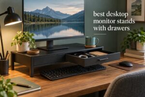 best desktop monitor stands with drawers