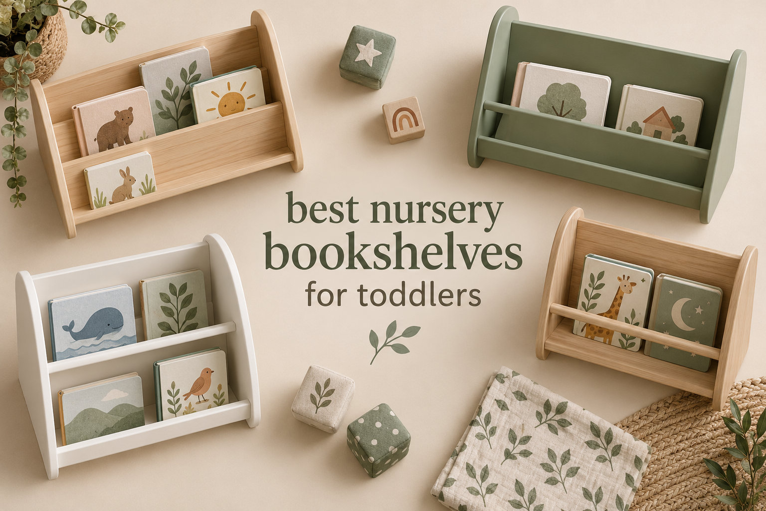 best nursery bookshelves for toddlers