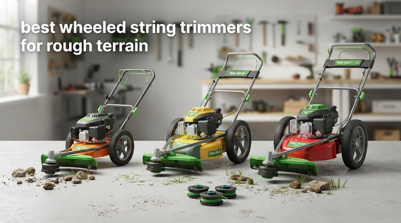best wheeled string trimmers for rough terrain