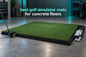best golf simulator mats for concrete floors