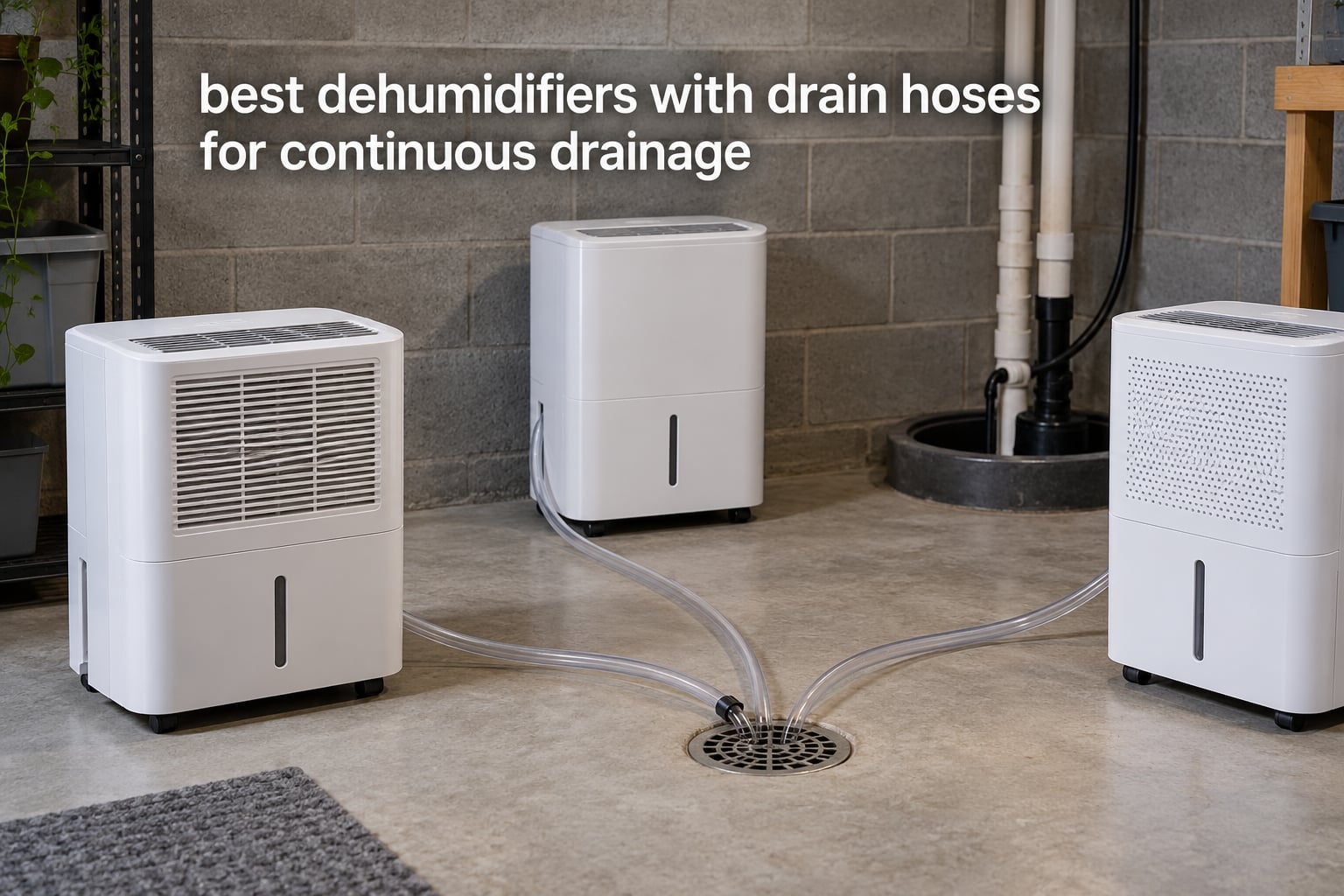 best dehumidifiers with drain hoses for continuous drainage